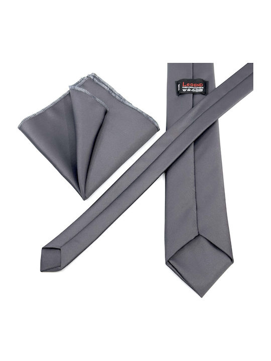 Legend Accessories Herren Krawatten Set Monochrom in Gray Farbe
