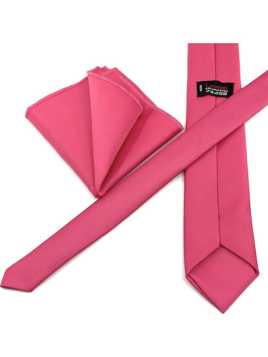Legend Accessories Men's Tie Set Monochrome Fuchsia