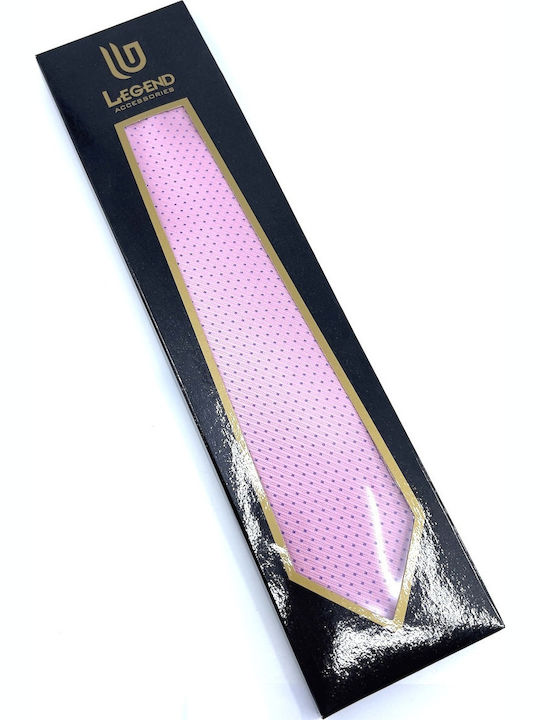Legend Accessories Set de Cravată pentru Bărbați Tipărit în Culorea Roz