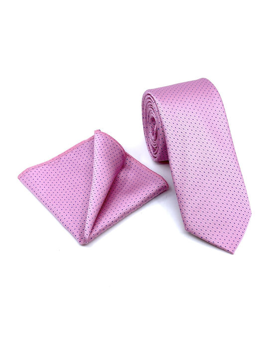 Legend Accessories Set de Cravată pentru Bărbați Tipărit în Culorea Roz