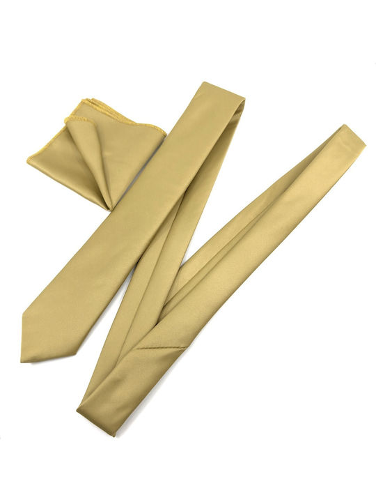 Legend Accessories Men's Tie Set Monochrome in Yellow Color