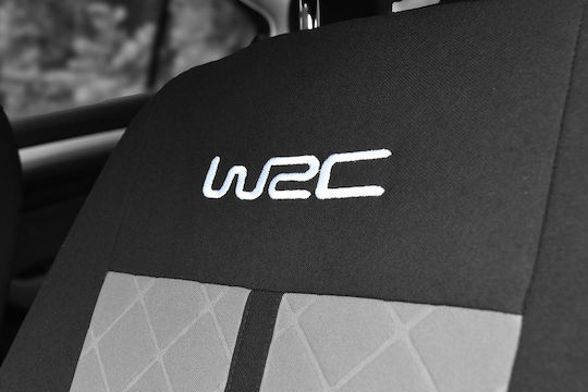 WRC Σετ Καλύμματα Αυτοκινήτου 9τμχ Πολυεστερικά Μαύρα
