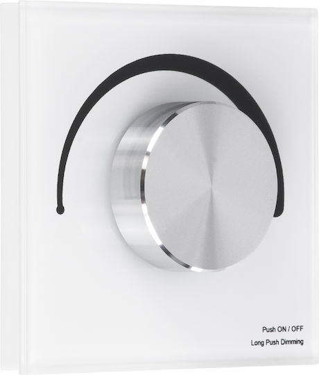 GloboStar Skydance Dimmer Switch with LED Frame Rotary 360W in White Color
