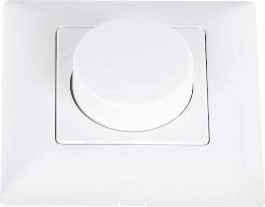 GloboStar Skydance Dimmer Switch with LED Frame Rotary 360W in White Color
