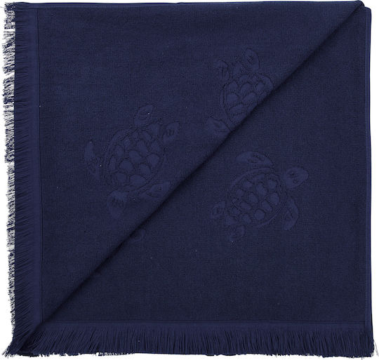 Vilebrequin Beach Fouta Cotton Blue 180x100cm