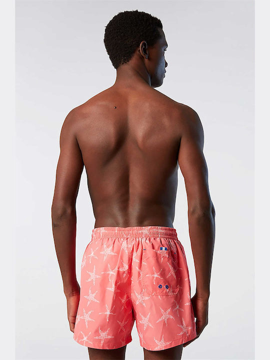 North Sails Herren Badebekleidung Shorts Rosa mit Mustern