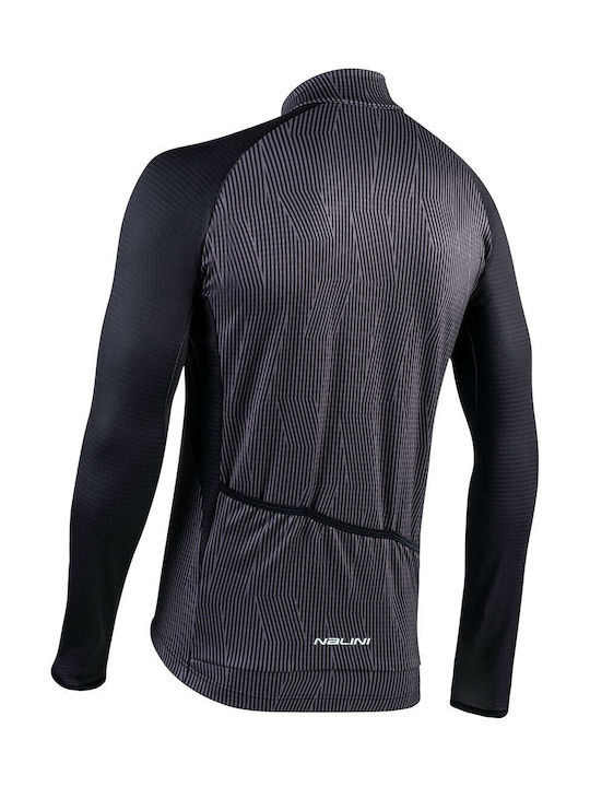 Nalini Männer Lange Ärmel Fahrradtrikot Schwarz