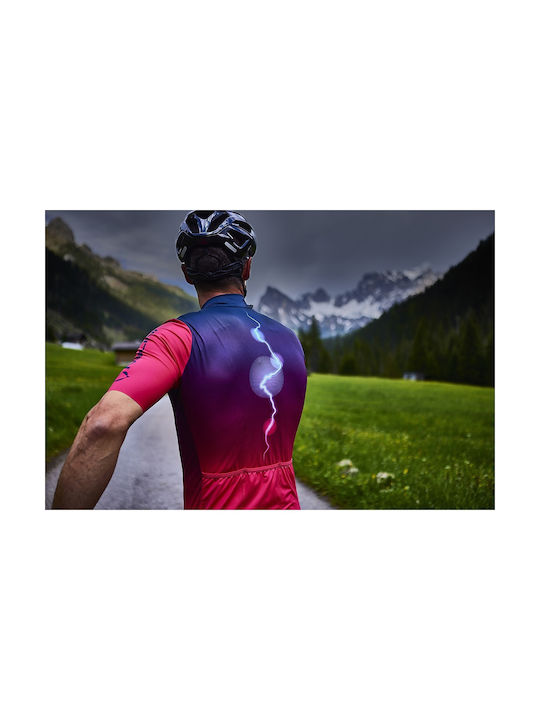 Nalini Bărbați Mâneci scurte Tricou de ciclism Roz