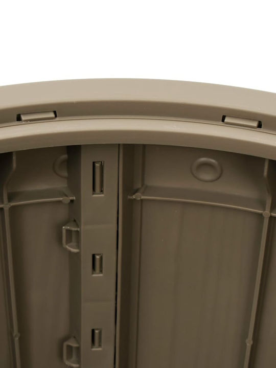 vidaXL Outdoor Storage Box 127lt Brown L67.5xW67.5xH44cm