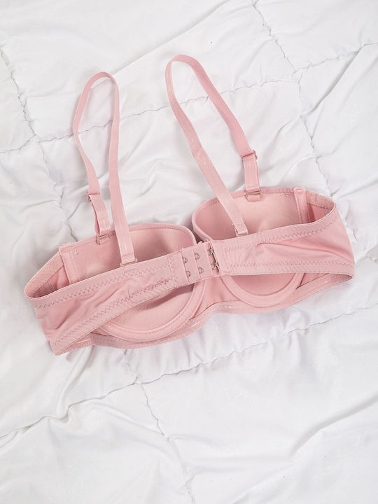 InShoes Push Up Bra Underwire Pink