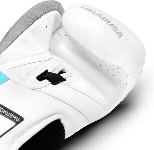 Hayabusa T3 Γάντια Πυγμαχίας από Συνθετικό Δέρμα για Αγώνα Λευκά
