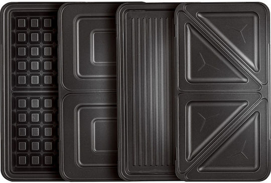 Sencor Sandwich Maker with Removable Plates for for 2 Sandwiches Sandwiches 900W Black