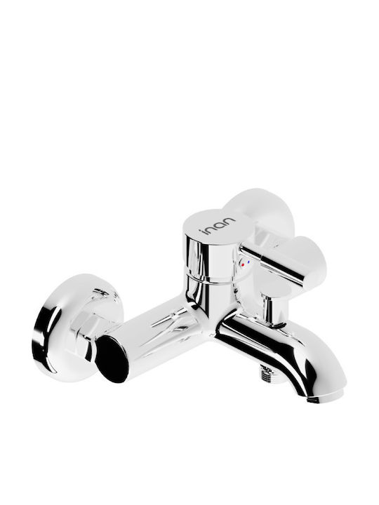Forte M1101 Mixing Bathtub Shower Faucet Complete Set Silver