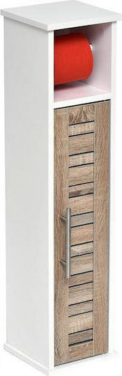Bathroom Cabinet 18x18x75cm White