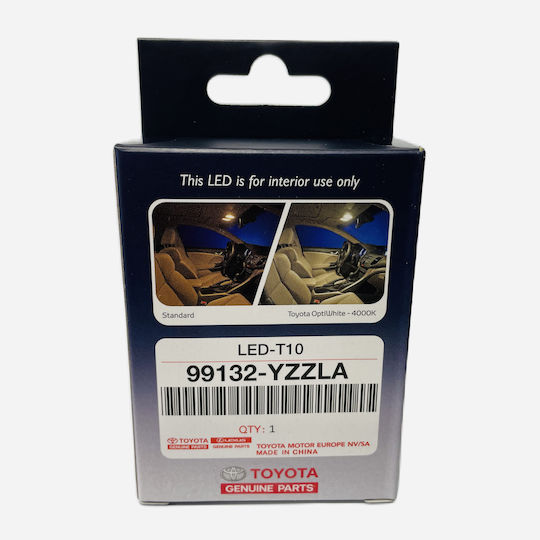 Toyota Lamps Car T10 LED 4000K Natural White 12V 1W 2pcs