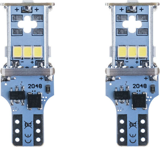 Cartech Λάμπες T15 / W16W Canbus LED 6000K Ψυχρό Λευκό 2τμχ