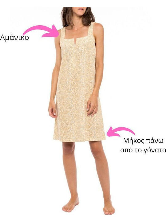 Pink Label Cămașă de noapte pentru Femei Galben Pink Label Cămașă de noapte pentru Femei Galben