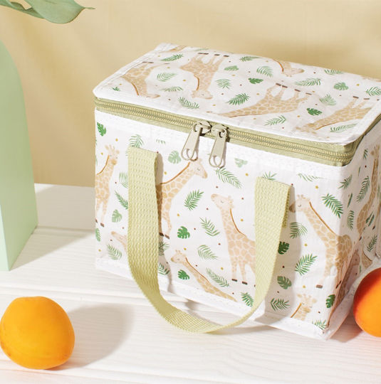 Sass & Belle Gigi Giraffe Σχολικό Τσαντάκι Φαγητού Χειρός Μπεζ 21x12x15cm
