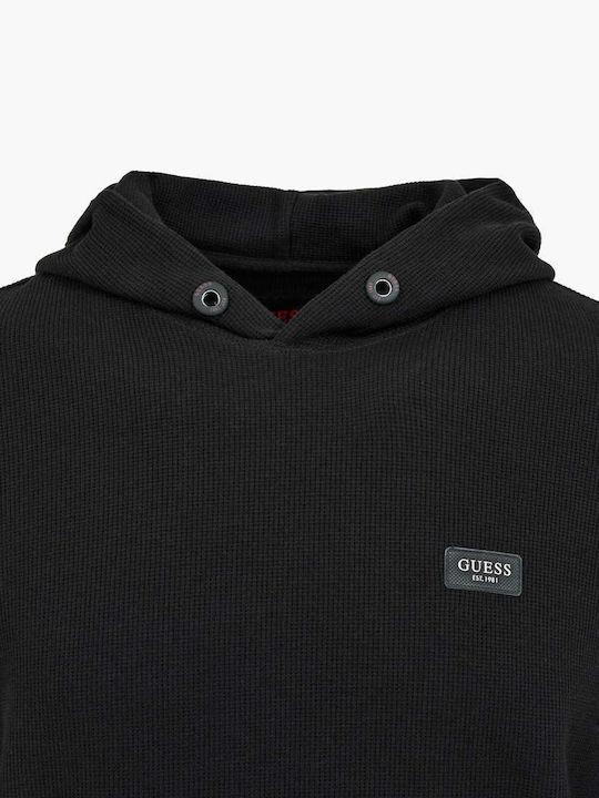 Guess Herren Sweatshirt mit Kapuze Schwarz