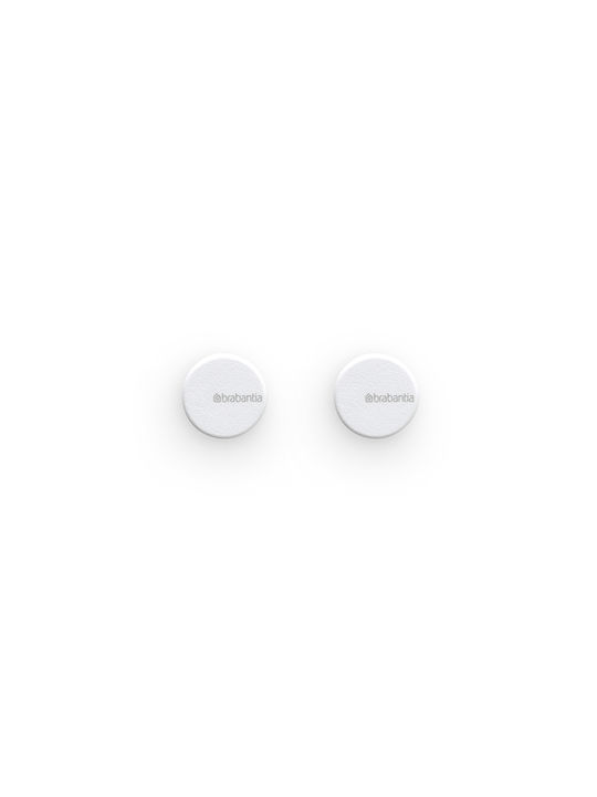 Brabantia Άγκιστρο Μπάνιου Διπλό με Βίδες ​2.1x2.3cm Λευκό