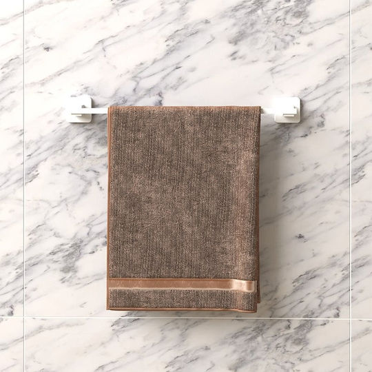 Tekno-Tel Schiene Badezimmer Einzel Wandmontage Schrauben ​47x5cm Weiß