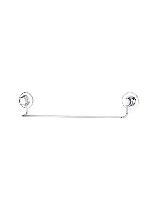 Tekno-Tel Single Wall-Mounted Bathroom Rail ​47x10cm Silver