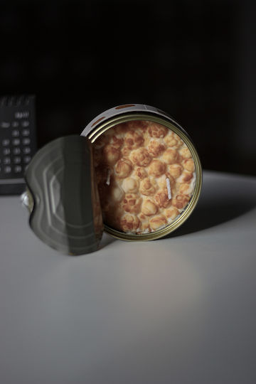 Candlehand Aromatic Candle in Metal Box with Caramel Scent 260g