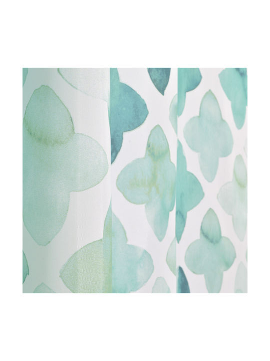Lino Home Crosy Κουρτίνα Μπάνιου 180x200cm Πράσινη