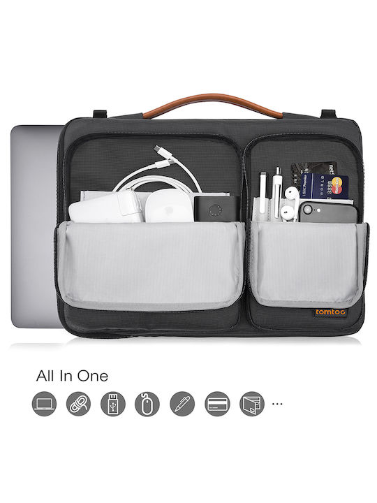 tomtoc Τσάντα Ώμου / Χειρός για Laptop 16" σε Μαύρο χρώμα A42F2D1