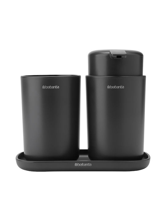 Brabantia Badezimmer-Accessoire-Set Kunststoff Gray 3Stück