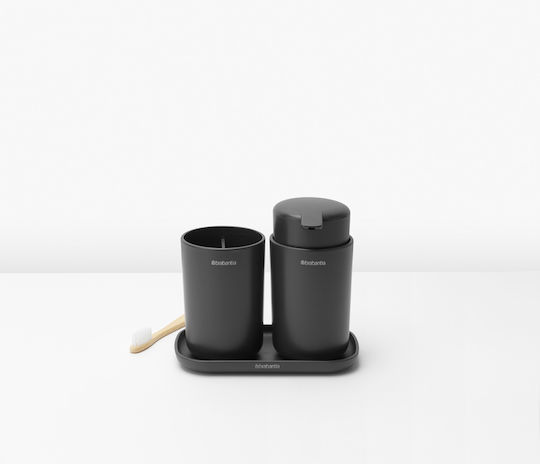 Brabantia Бански Комплект Аксесоари Пластмаса Сив 3 Бройки