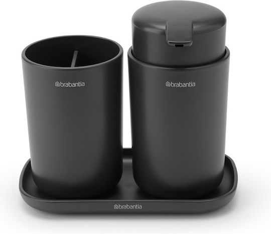 Brabantia Бански Комплект Аксесоари Пластмаса Сив 3 Бройки