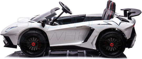 Lamborghini Aventador SV Two Seater with Remote Control Licensed 12 Volt White for 3+ Years Old