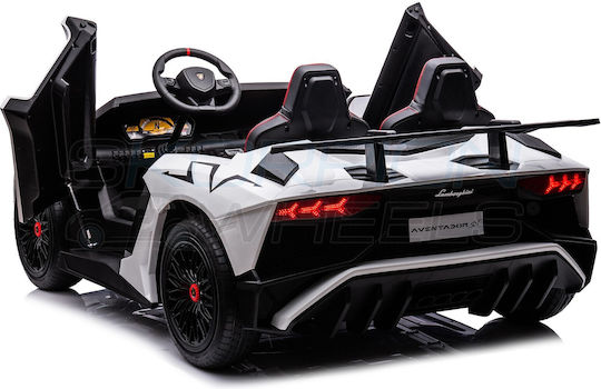 Lamborghini Aventador SV Two Seater with Remote Control Licensed 12 Volt White for 3+ Years Old