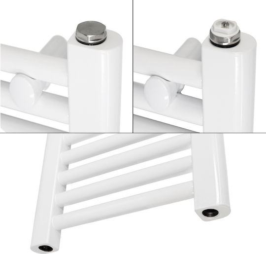 ECD Germany Sahara Electric Towel Rail 900W 120x75cm White