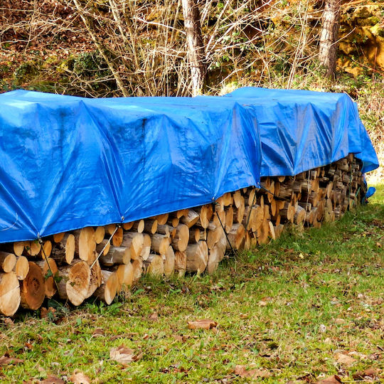 ECD Germany Waterproof Tarpaulin 260gr/m² 6x1.5m. Heavy Duty Blue