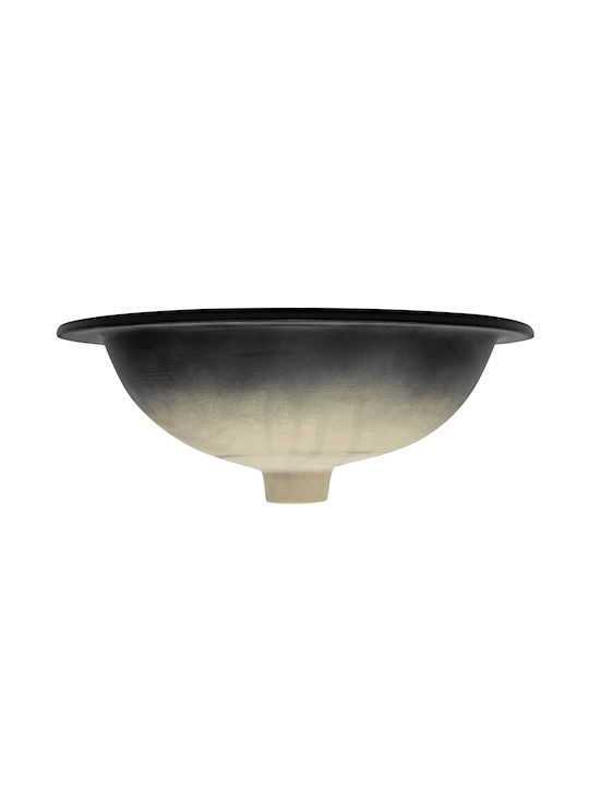 ML-Design Încorporat Chiuvetă Ceramică 57x48.5x19.5cm Negru
