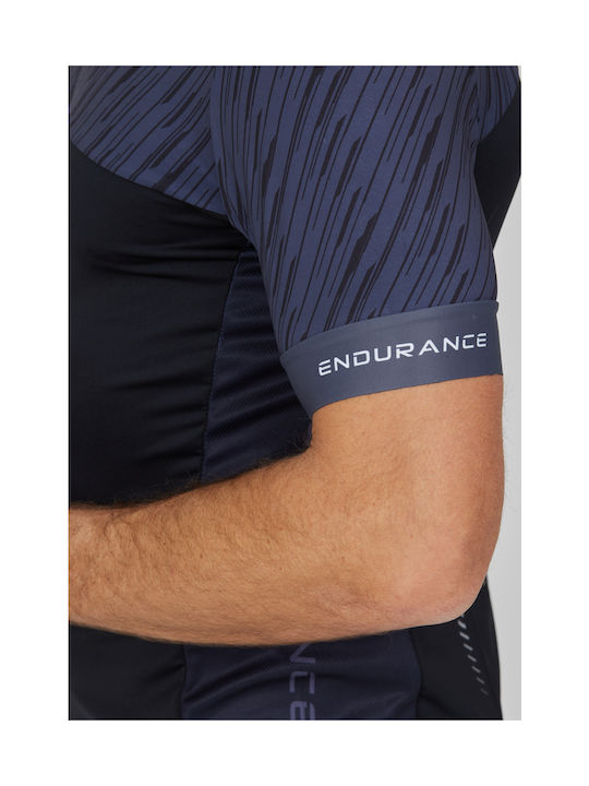 Endurance Ανδρική Κοντομάνικη Μπλούζα Mountain / Road Bike Μαύρη