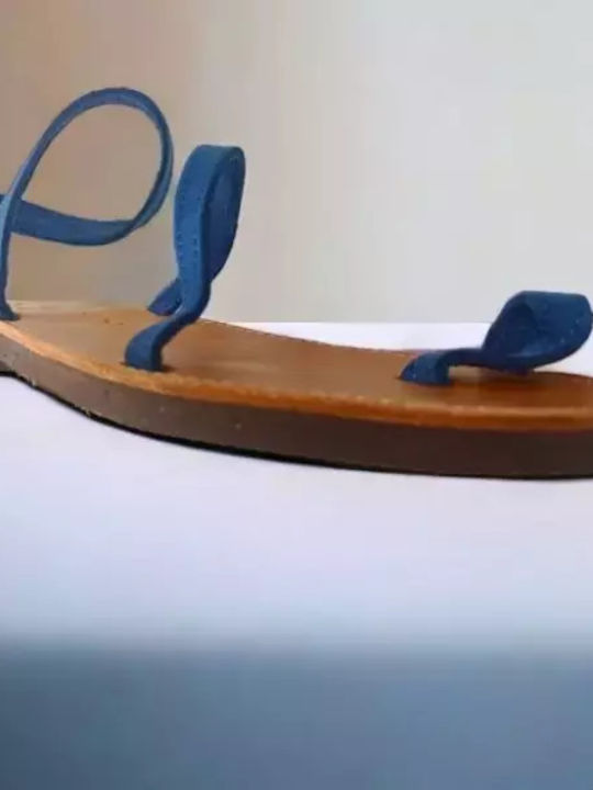 Handmade Women's Sandals Blue