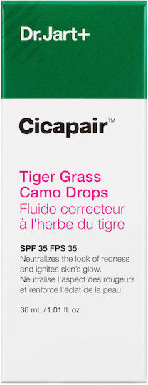 Dr. Jart+ Cicapair Tiger Grass Camo Drops Soothing & Moisturizing Serum Face SPF35 for Radiance & Acne 30ml