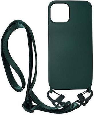 Sonique Carryhang Liquid Strap Back Cover Silicone 0.5mm with Strap Green (iPhone 11 Pro Max)