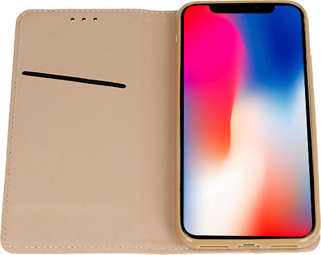 NetOne Style Smart Buchen Sie Synthetisches Leder Gold (iPhone 14)