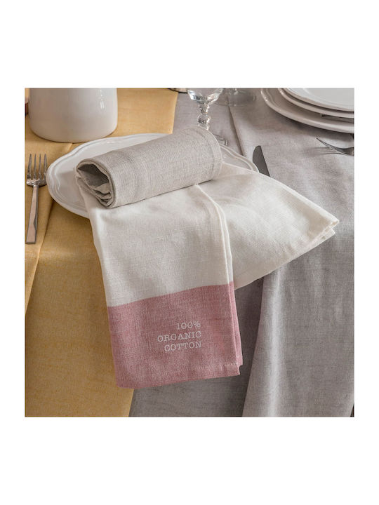 Amo La Casa Handtuch aus 100% Baumwolle in Rosa Farbe 45x65cm 2Stück