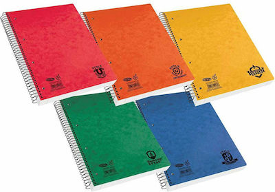 Skag Spiral Notebook Ruled A4 90 Sheets 3 Subjects University Style Lahani 1pcs (Μiscellaneous colours)