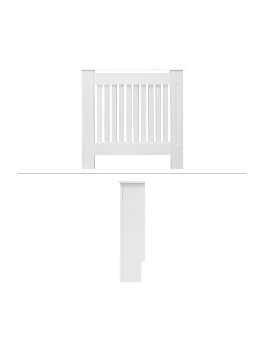 ECD Germany Country Style Radiator Cover White 78x19x82cm