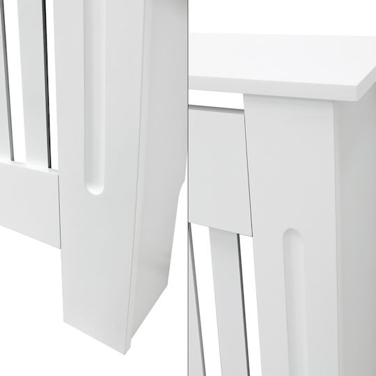 ECD Germany Country Style Radiator Cover White 78x19x82cm