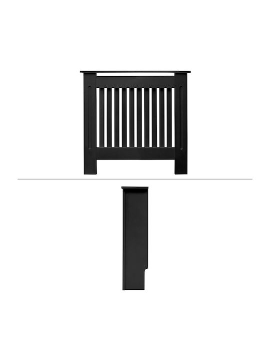 ECD Germany Country Style Radiator Cover from MDF Black 78x19x82cm