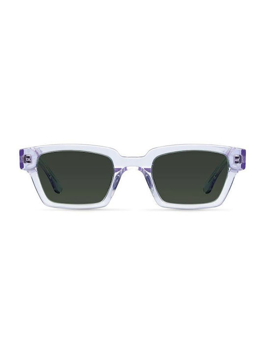 Meller Deka Men's Sunglasses with Violet Olive Plastic Frame and Green Lens ACB-DE-VIOLETOLI