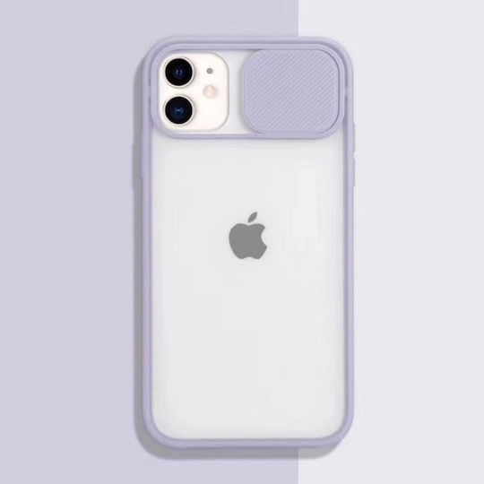 Technovo Camera Protection Back Cover Σιλικόνης Λιλά (iPhone 11 Pro)