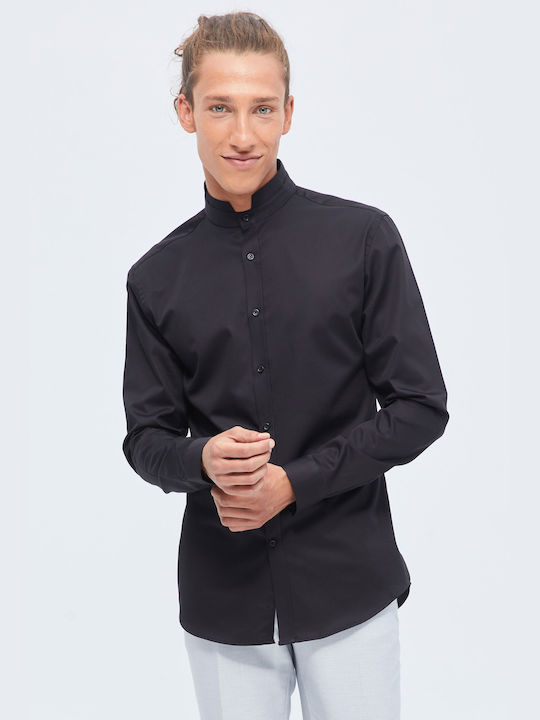 Aristoteli Bitsiani Men's Shirt Long Sleeve Black